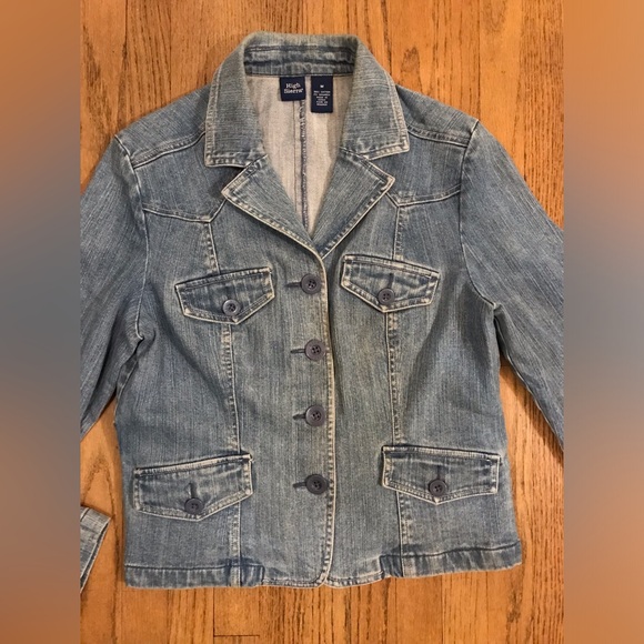 Blazer Crop Denim Jacket - Picture 10 of 10